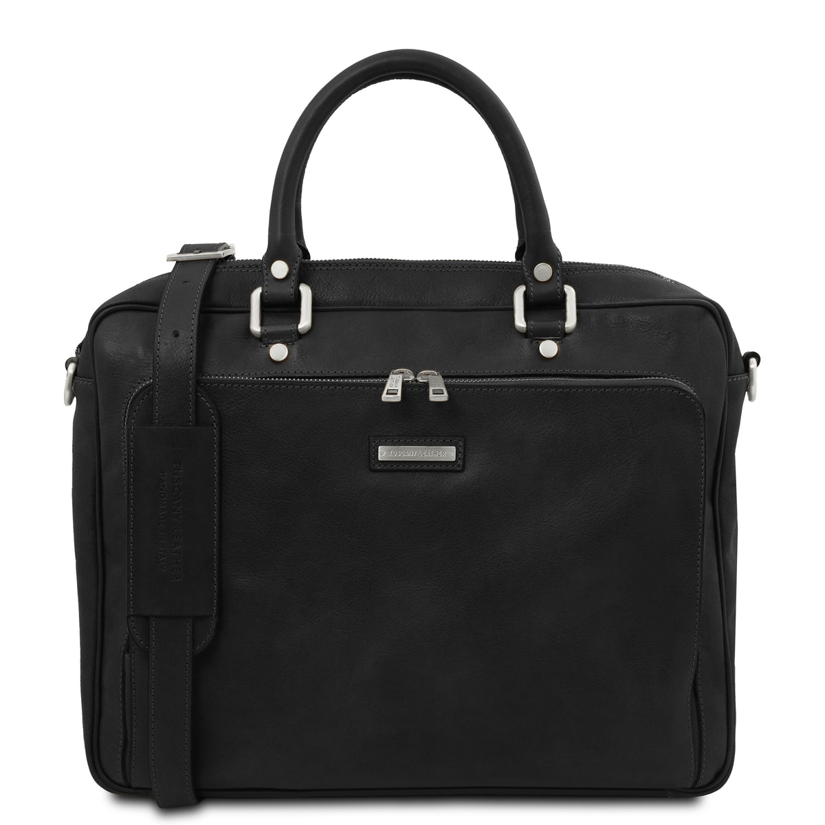 Cartable homme ordinateur cuir pleine fleur 2 compartiments PISA