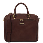 Cartable homme ordinateur cuir pleine fleur 2 compartiments PISA