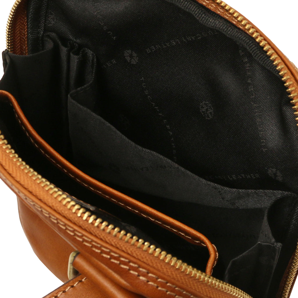 MARK – Sac bandoulière homme compact en cuir