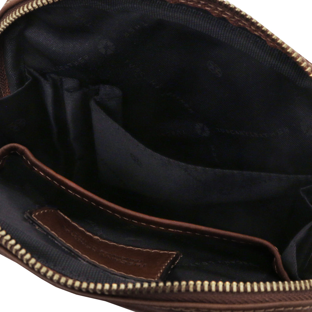 MARK – Sac bandoulière homme compact en cuir