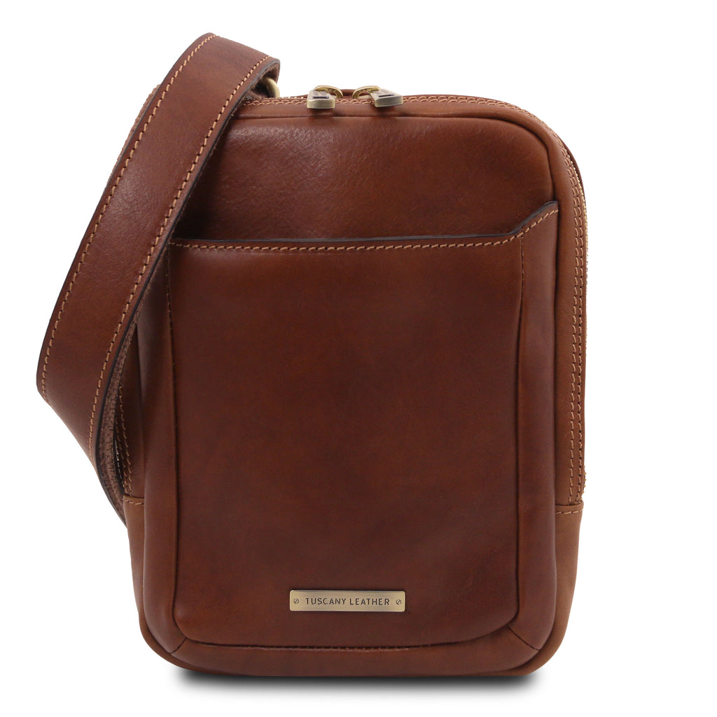 MARK – Sac bandoulière homme compact en cuir