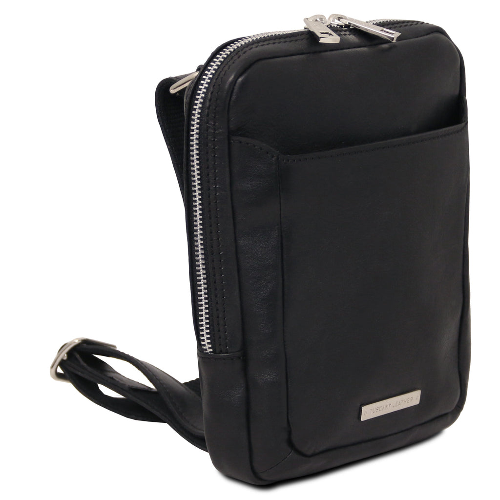 MARK – Sac bandoulière homme compact en cuir