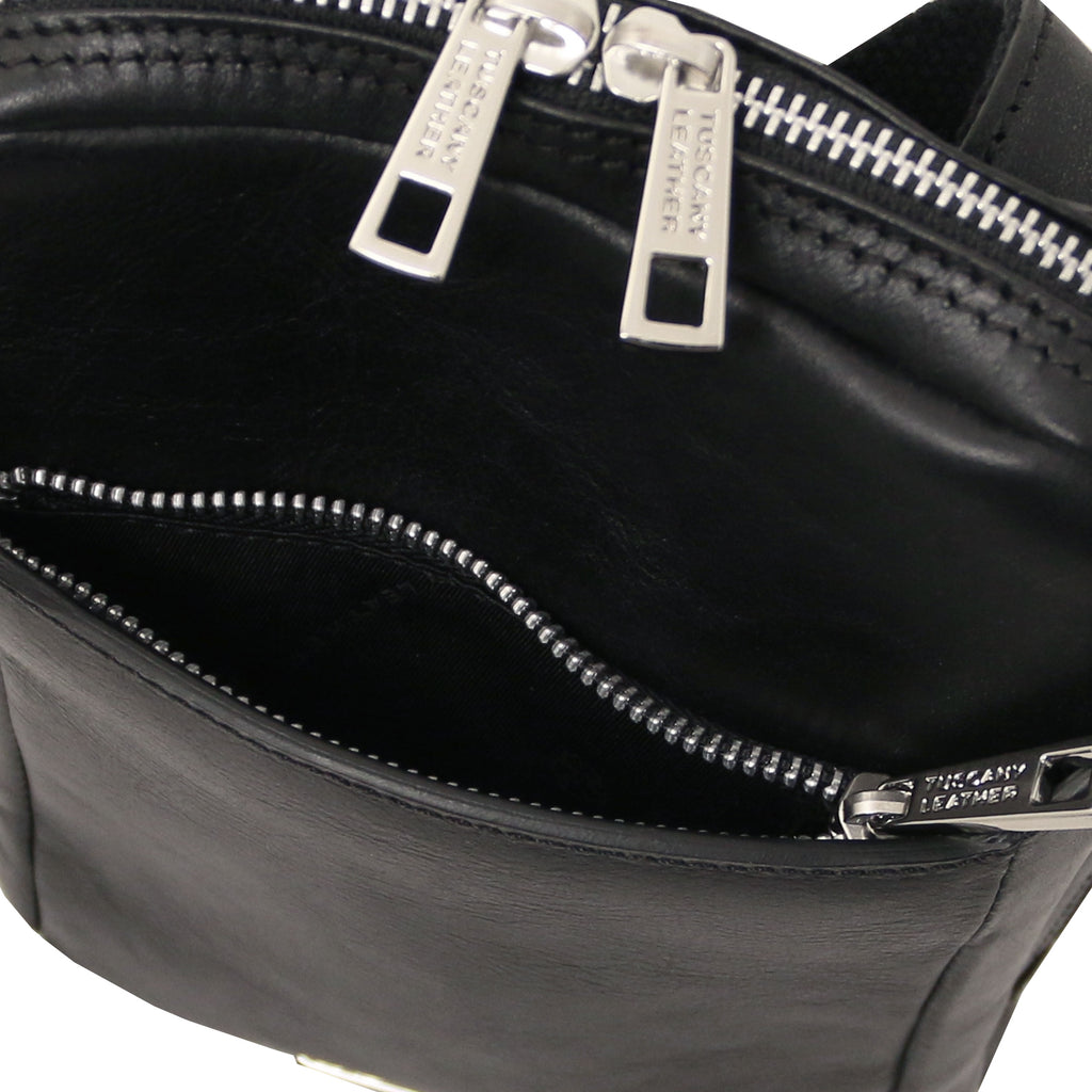 MARK – Sac bandoulière homme compact en cuir
