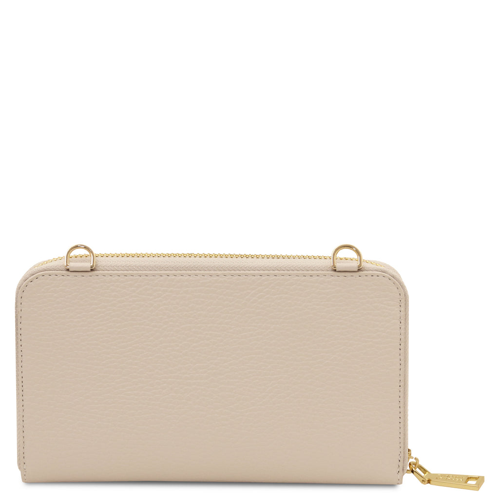 URANIA — Leather Wallet Crossbody Bag