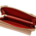 URANIA — Leather Wallet Crossbody Bag