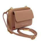 URANIA — Leather Wallet Crossbody Bag