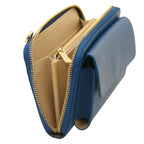 URANIA — Leather Wallet Crossbody Bag