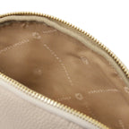 Trousse de toilette femme VERA en cuir grainé souple