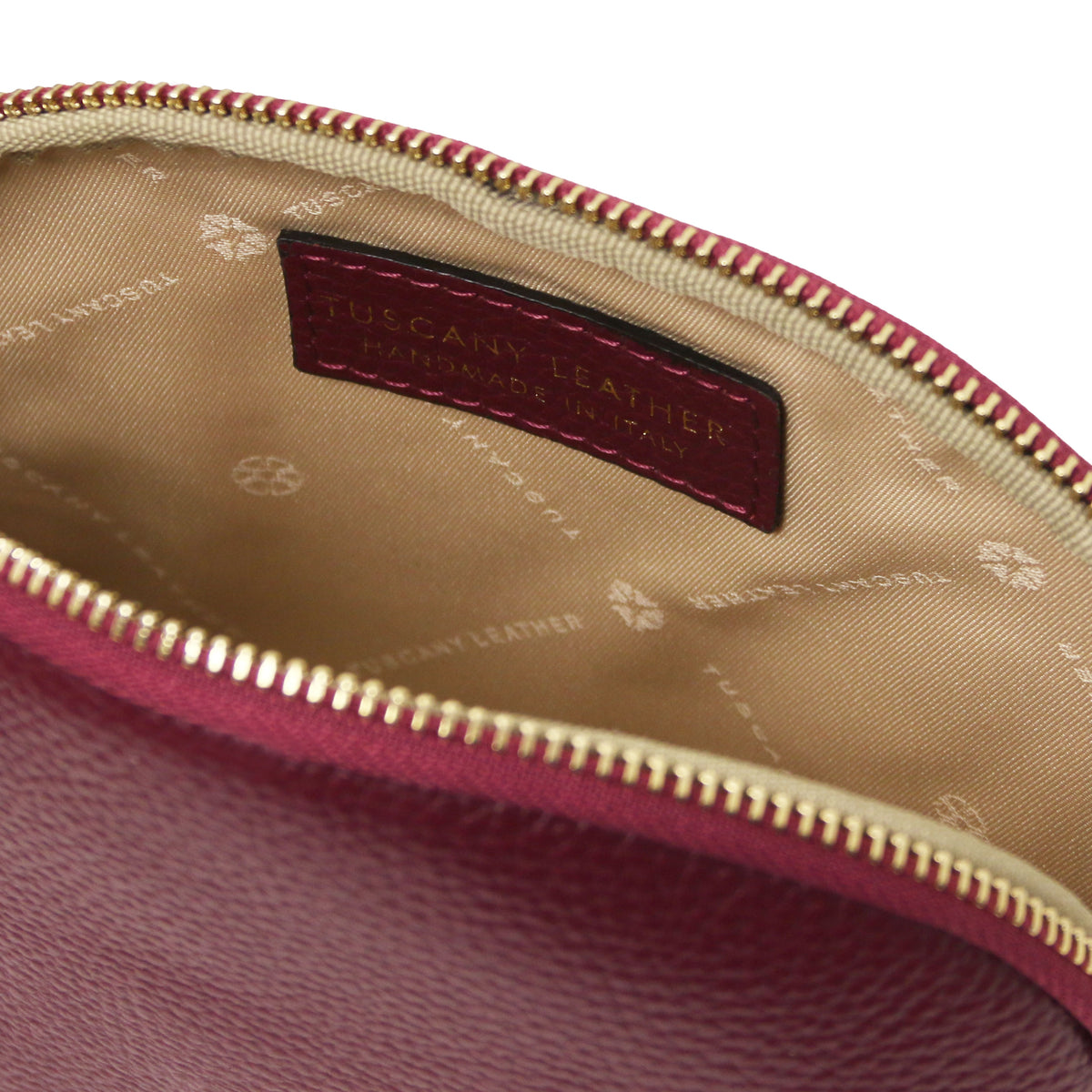 Trousse de toilette femme VERA en cuir grainé souple
