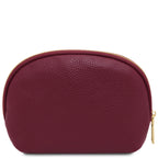 Trousse de toilette femme VERA en cuir grainé souple