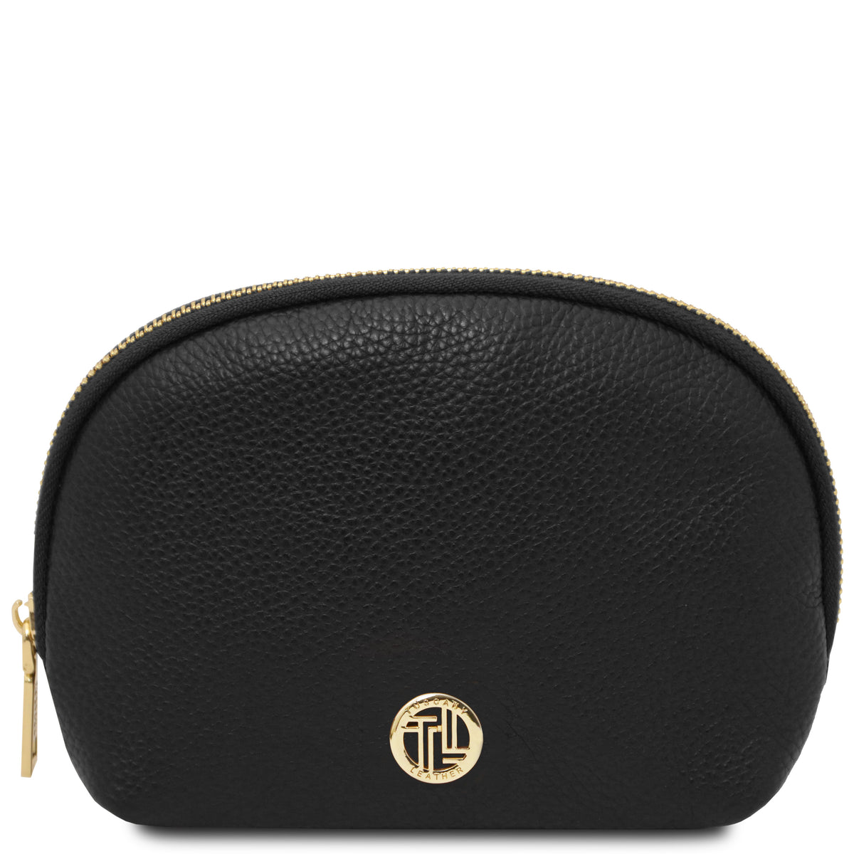 Trousse de toilette femme VERA en cuir grainé souple
