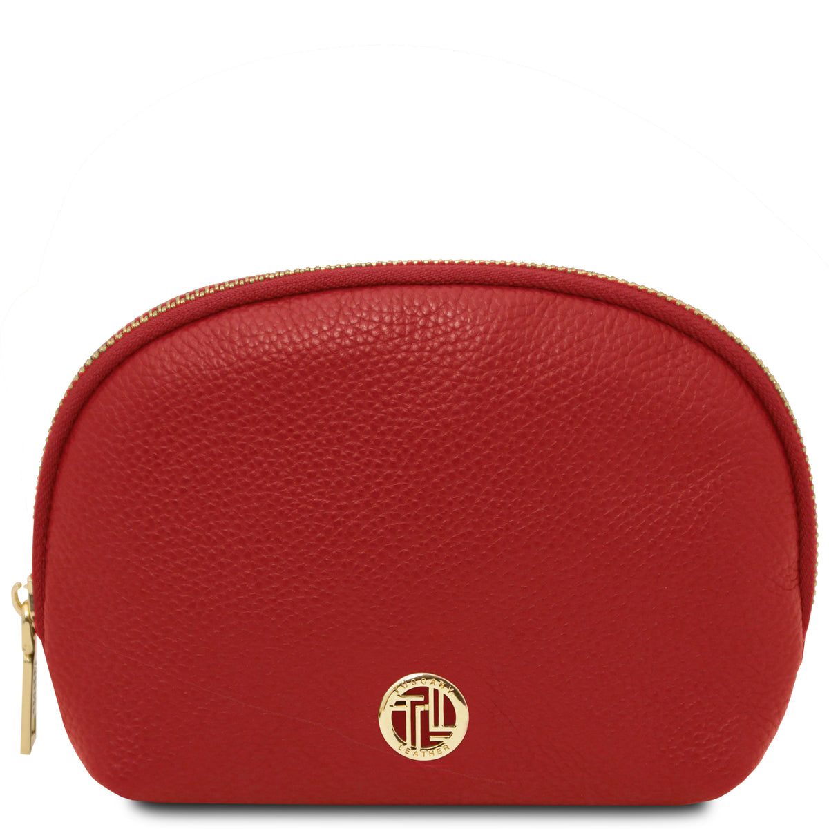 Trousse de toilette femme VERA en cuir grainé souple