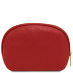 Trousse de toilette femme VERA en cuir grainé souple