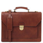 Cartable homme cuir pleine fleur rigide 3 compartiments CREMONA