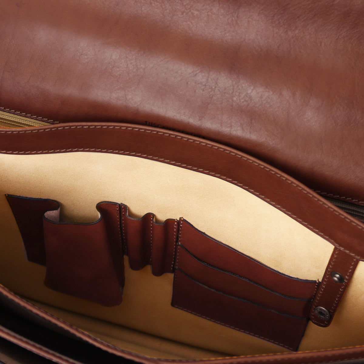 Cartable homme cuir pleine fleur rigide 3 compartiments CREMONA
