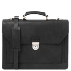 Cartable homme cuir pleine fleur rigide 3 compartiments CREMONA