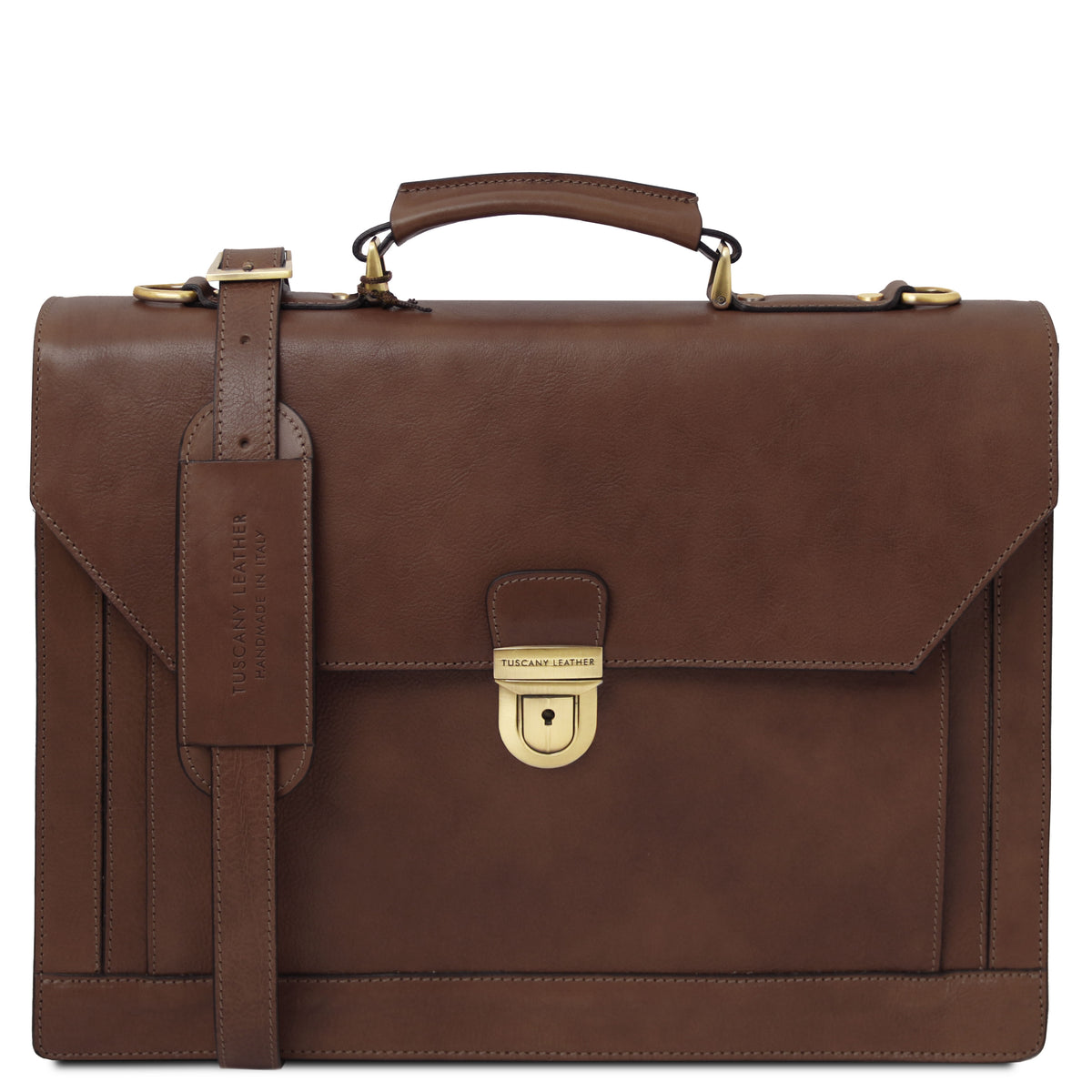 Cartable homme cuir pleine fleur rigide 3 compartiments CREMONA