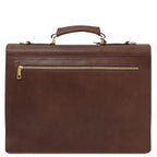 Cartable homme cuir pleine fleur rigide 3 compartiments CREMONA
