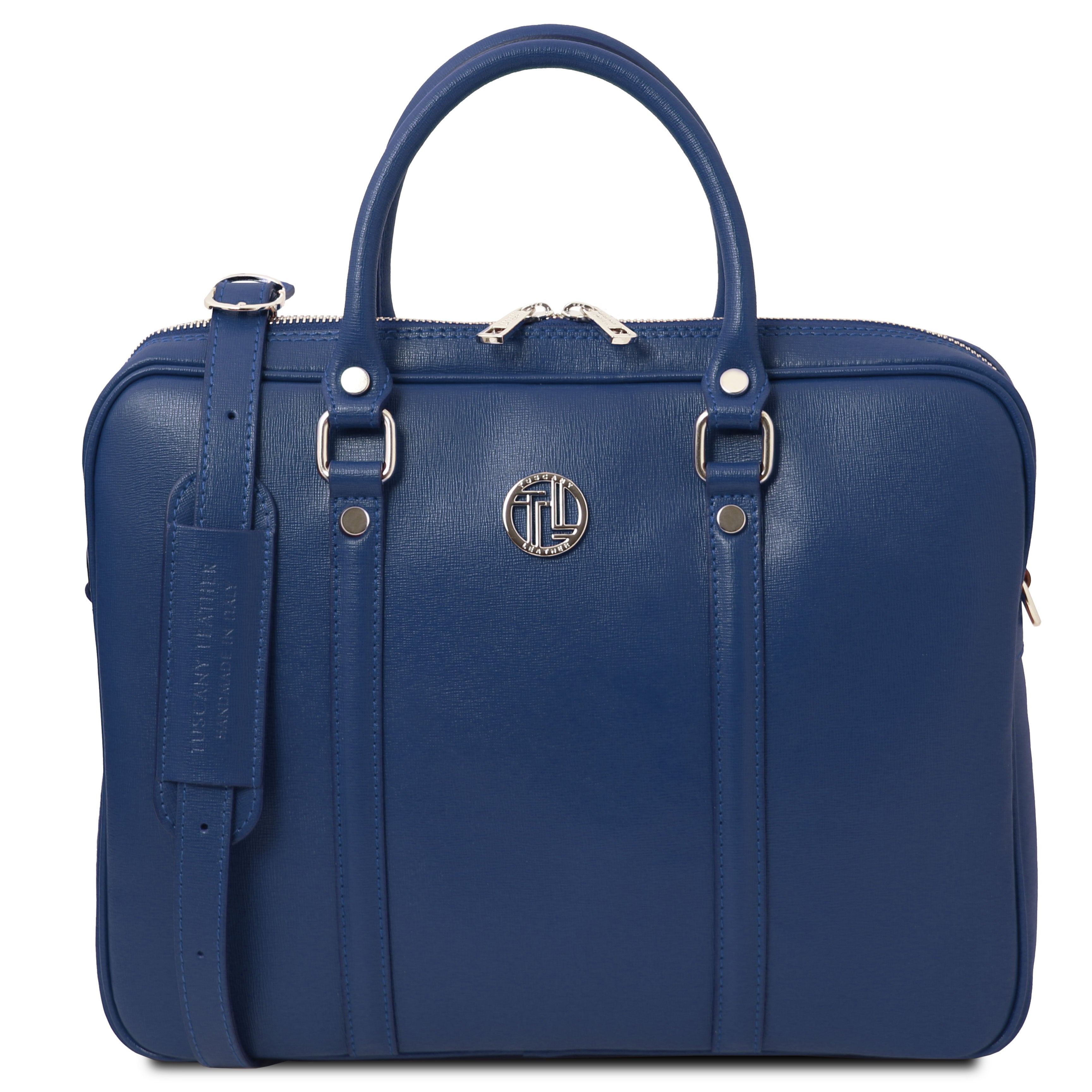 PRATO — Serviette ordinateur en cuir Saffiano