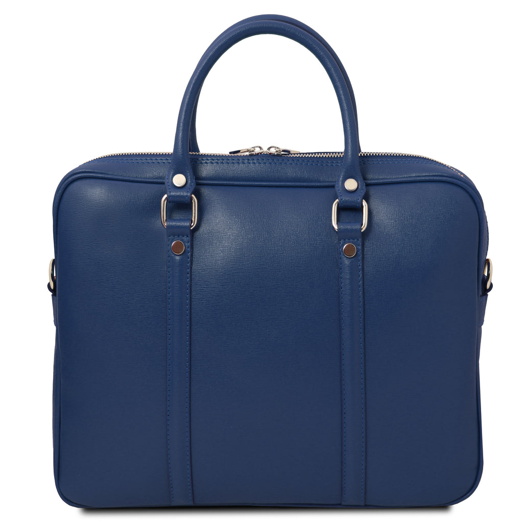 PRATO — Serviette ordinateur en cuir Saffiano