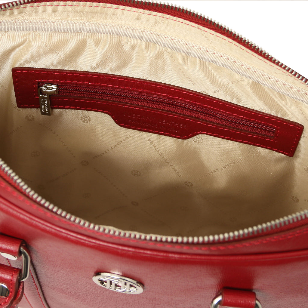 PRATO — Serviette ordinateur en cuir Saffiano