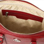 PRATO — Serviette ordinateur en cuir Saffiano