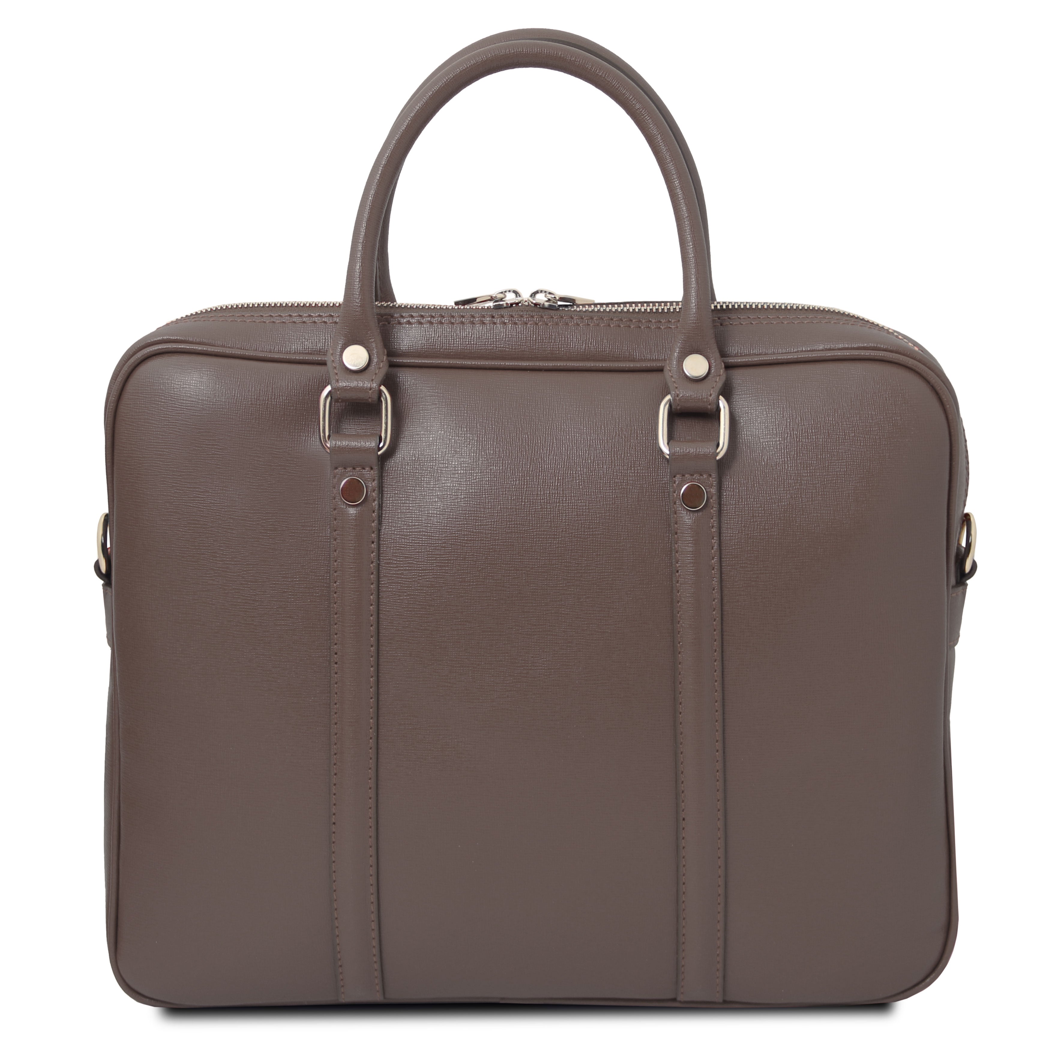 PRATO — Serviette ordinateur en cuir Saffiano