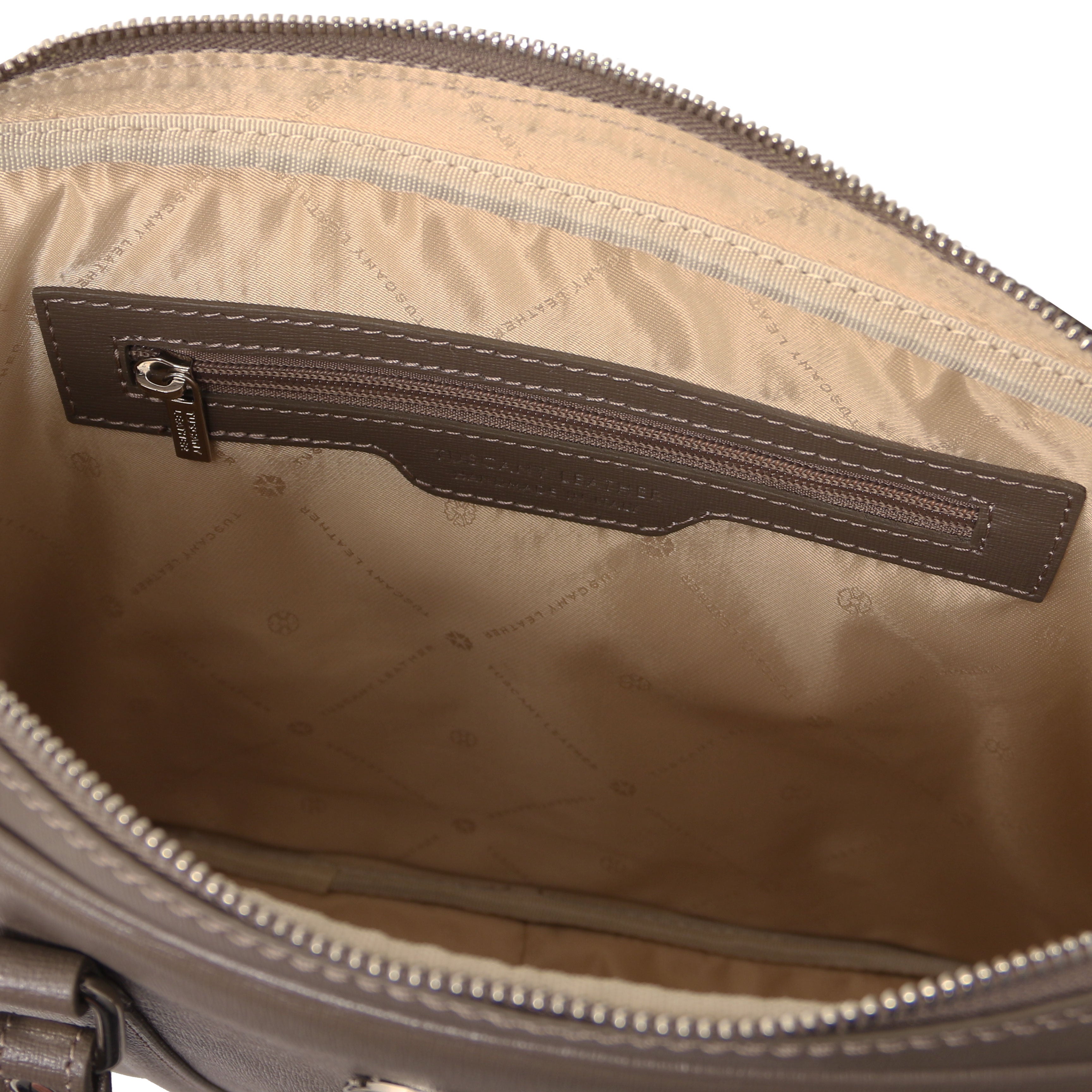 PRATO — Serviette ordinateur en cuir Saffiano