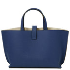 Sac cabas femme AGATHA structuré en cuir forme trapèze à fermoir