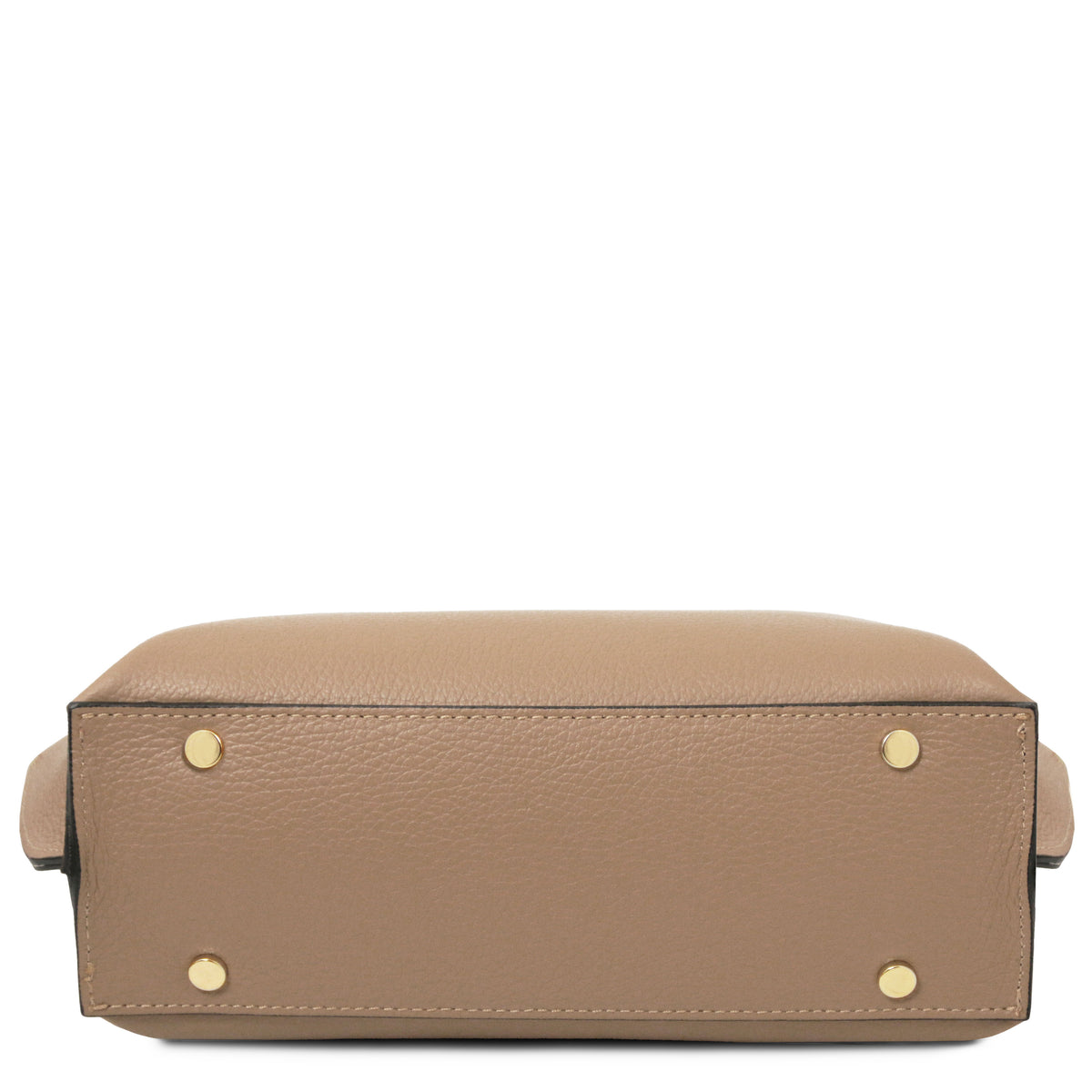 Sac cabas femme AGATHA structuré en cuir forme trapèze à fermoir