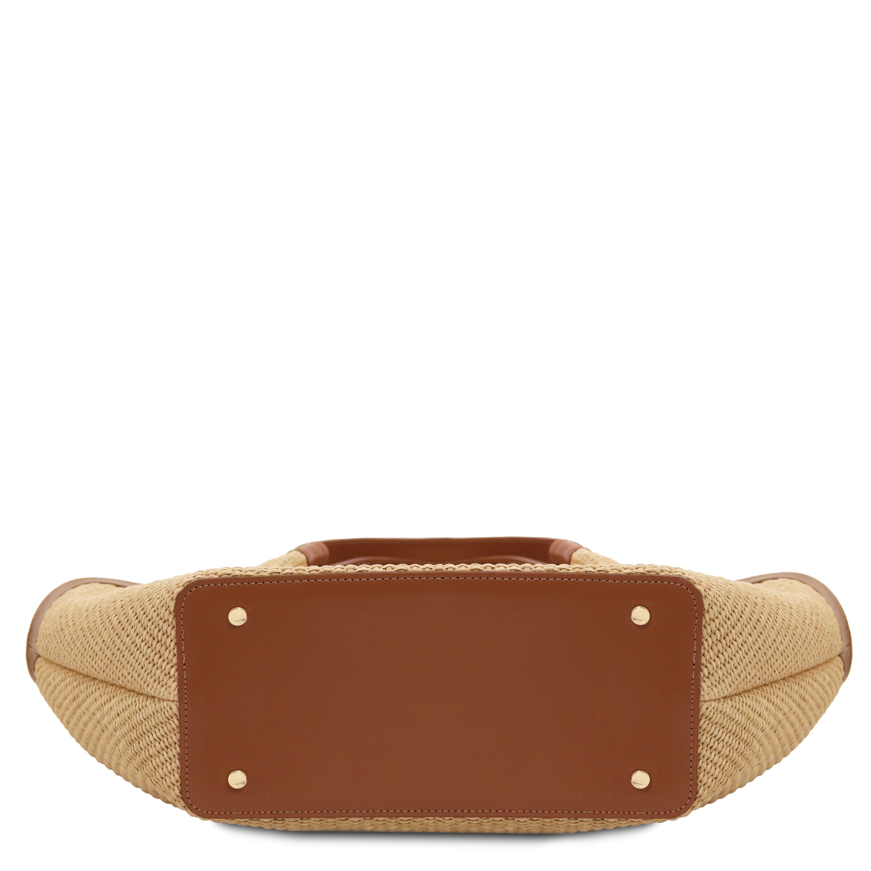 SOLEIL — Sac shopping en raphia