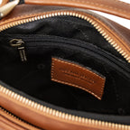 Sac bandoulière homme cuir pleine fleur 2 compartiments PAUL