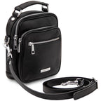 Sac bandoulière homme cuir pleine fleur 2 compartiments PAUL