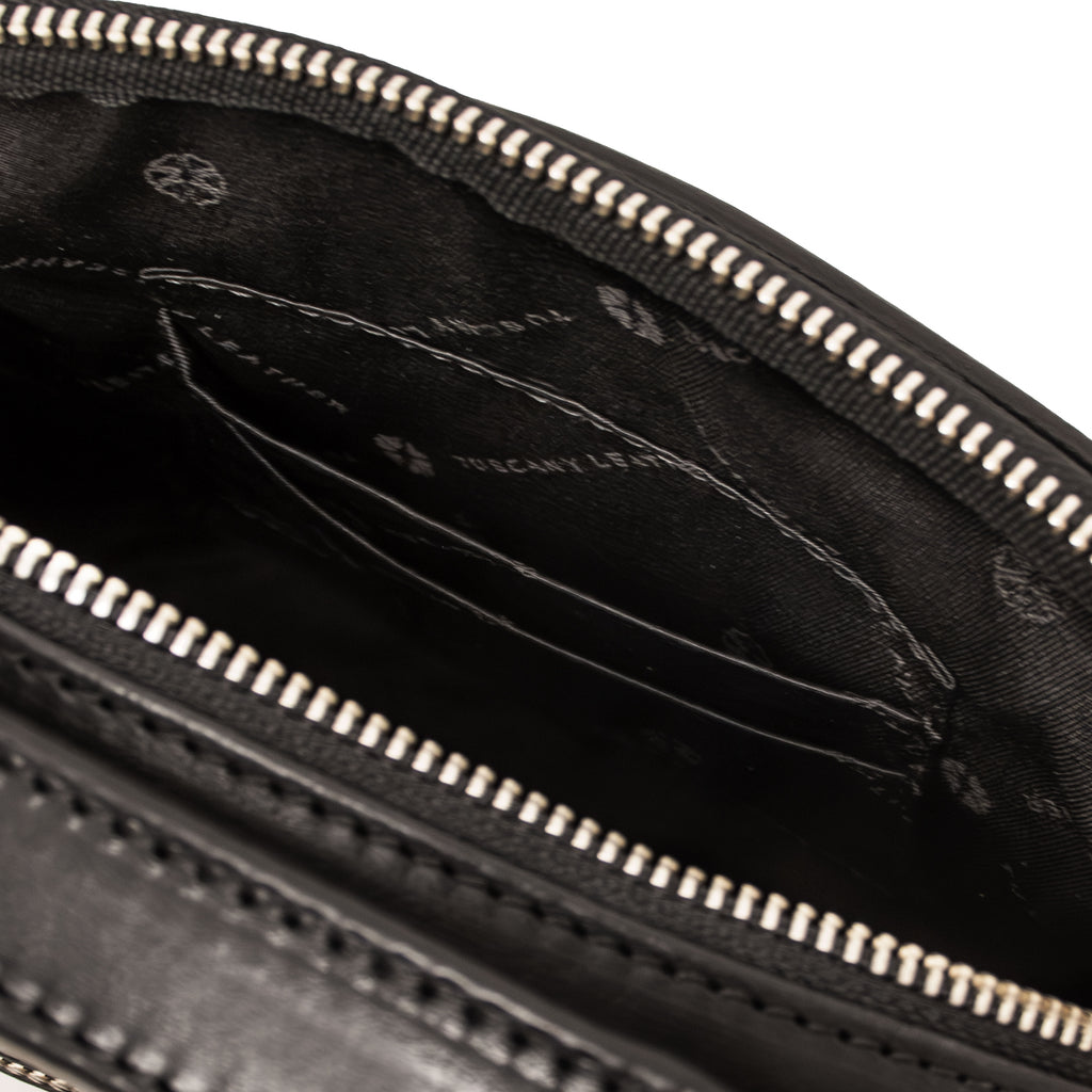 Sac bandoulière homme cuir pleine fleur 2 compartiments PAUL