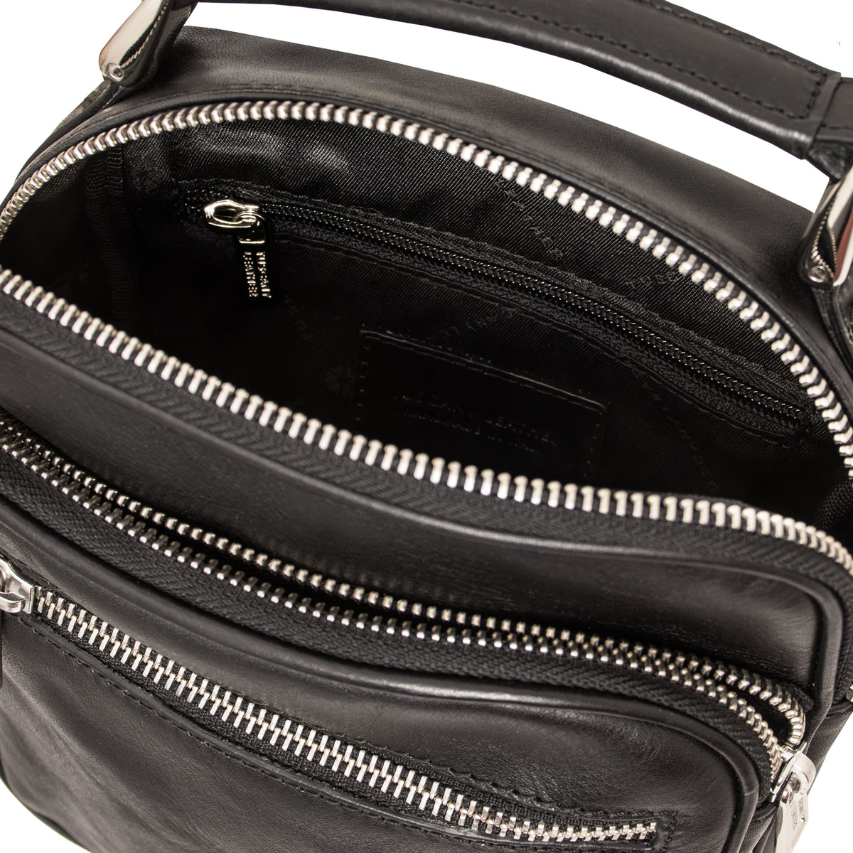 Sac bandoulière homme cuir pleine fleur 2 compartiments PAUL