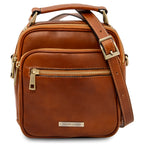 Sac bandoulière homme cuir pleine fleur 2 compartiments PAUL