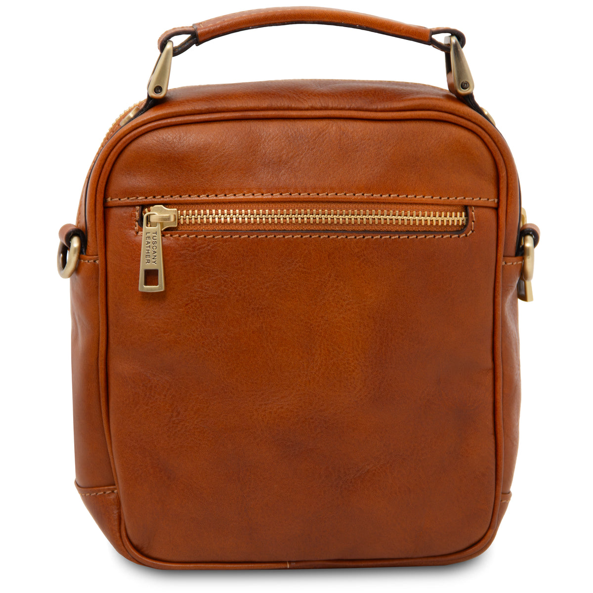 Sac bandoulière homme cuir pleine fleur 2 compartiments PAUL