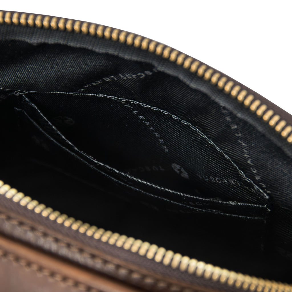 Sac bandoulière homme cuir pleine fleur 2 compartiments PAUL