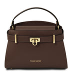 Sac à main femme MAISY compact en cuir à fermoir ceinture