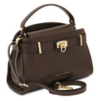 Sac à main femme MAISY compact en cuir à fermoir ceinture