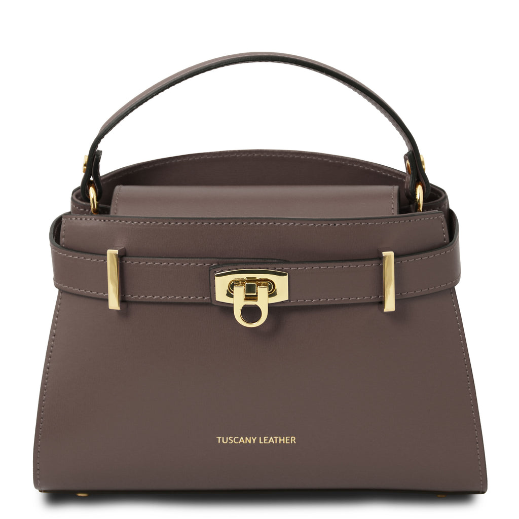 Sac à main femme MAISY compact en cuir à fermoir ceinture
