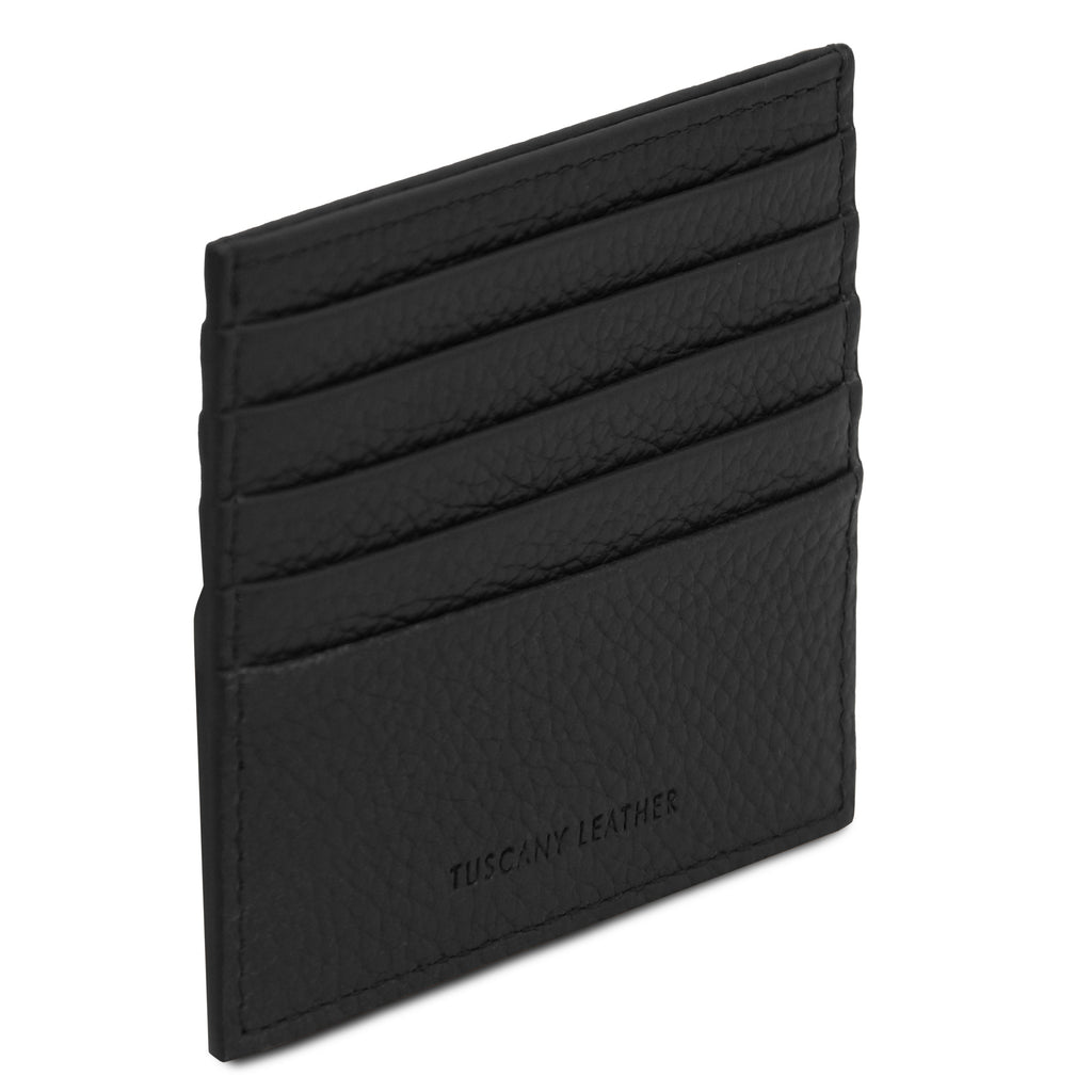 Porte-cartes homme DIECI en cuir grainé 10 cartes