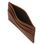 Porte-cartes homme SEI en cuir pleine fleur 6 cartes