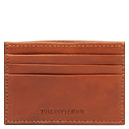 Porte-cartes homme SEI en cuir pleine fleur 6 cartes