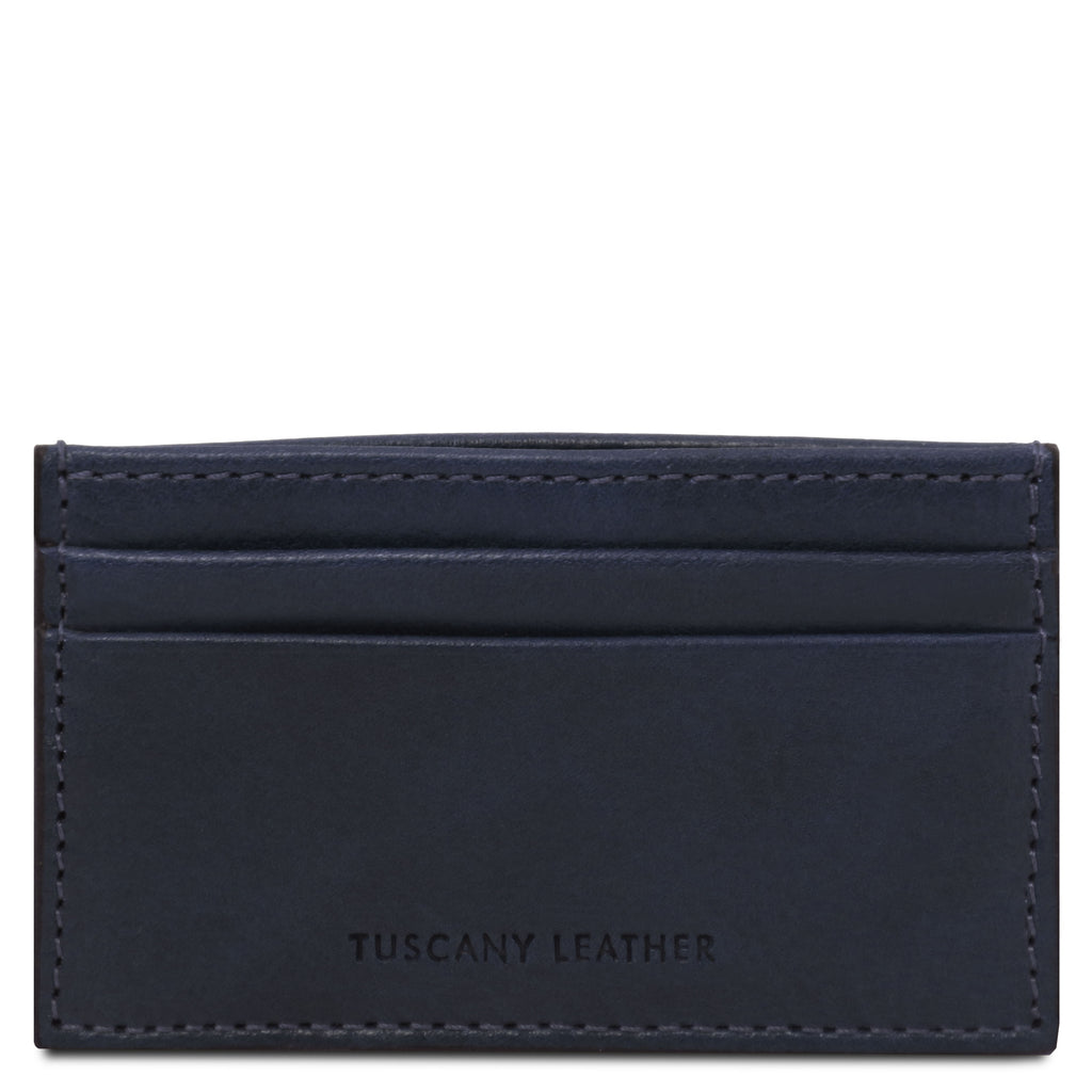 Porte-cartes homme QUATTRO en cuir pleine fleur 4 cartes