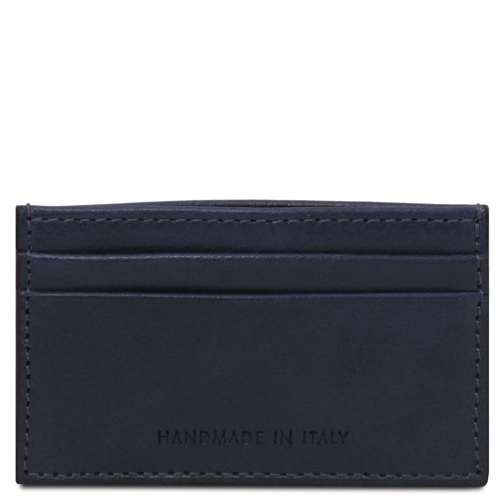 Porte-cartes homme QUATTRO en cuir pleine fleur 4 cartes