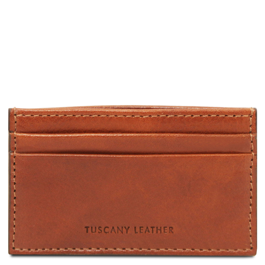 Porte-cartes homme QUATTRO en cuir pleine fleur 4 cartes