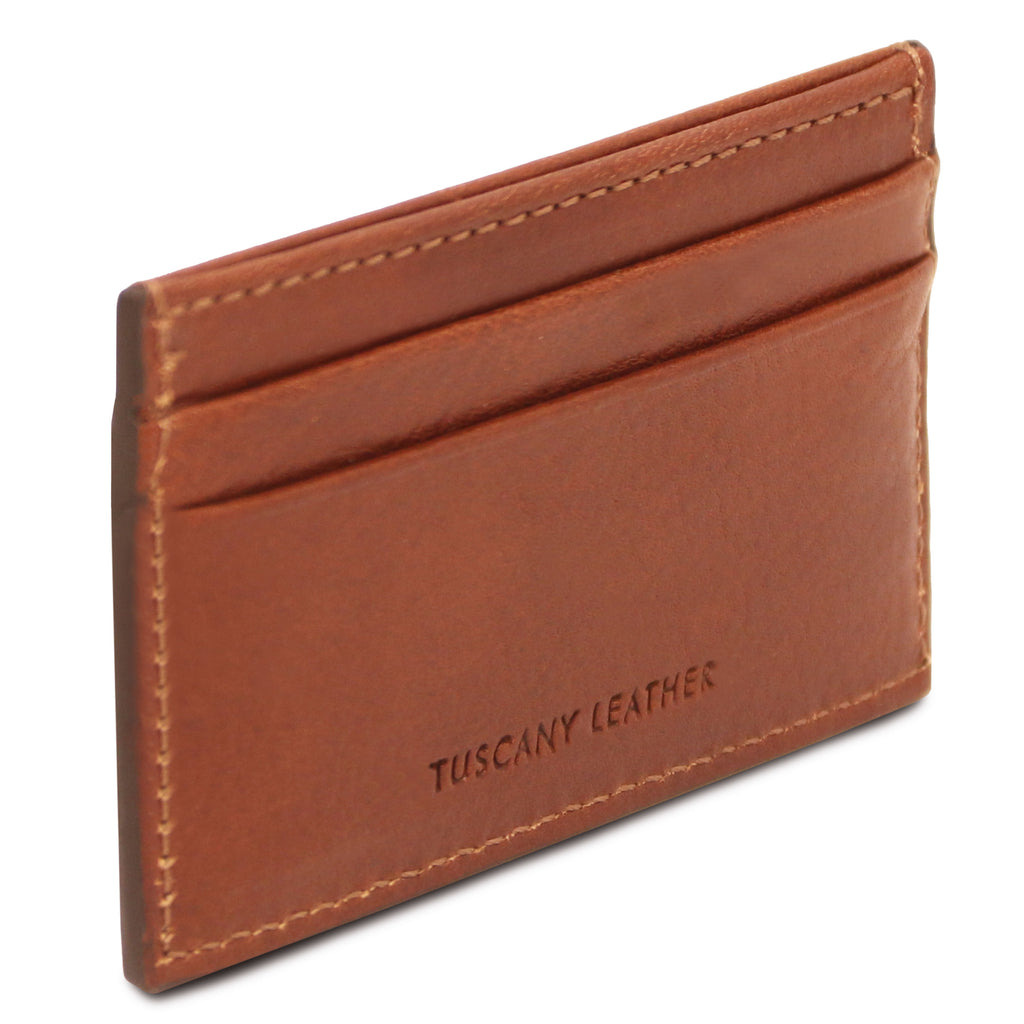 Porte-cartes homme QUATTRO en cuir pleine fleur 4 cartes