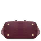 Sac cabas femme LEGAME compact en cuir véritable forme évasée