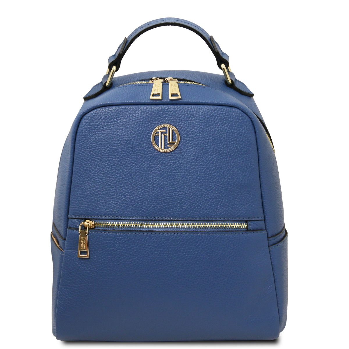 Sac à dos femme PRISMA compact en cuir véritable grainé Image principale du produit